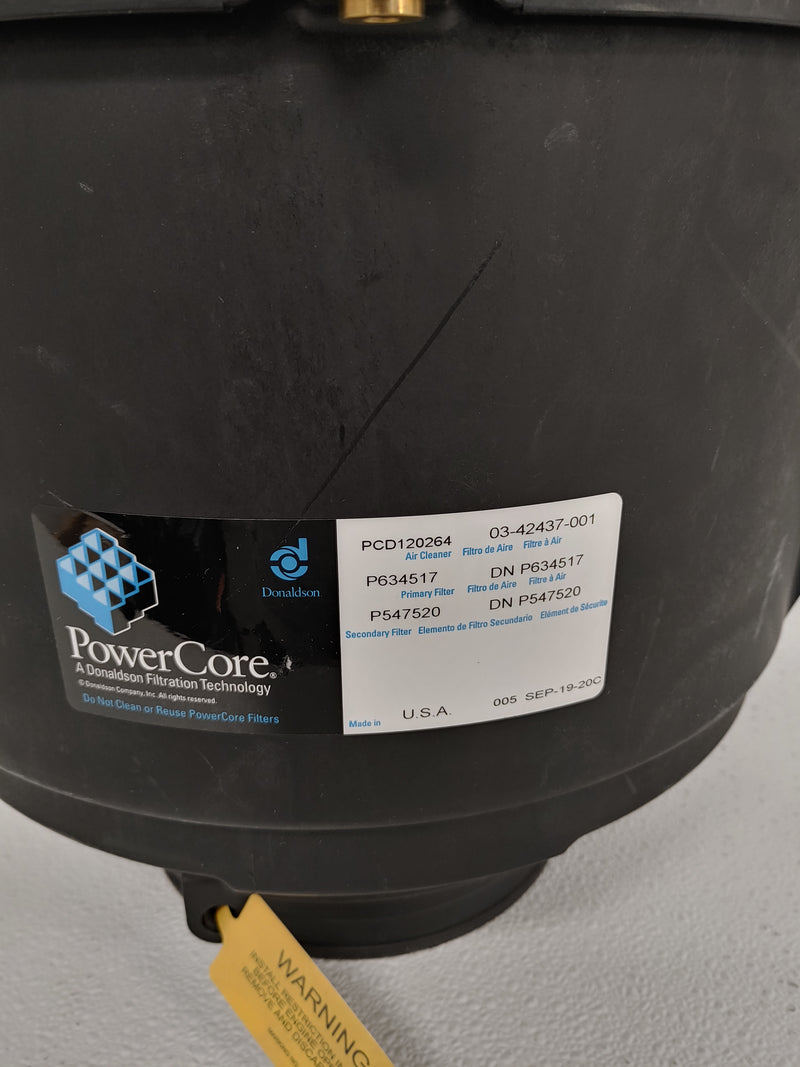Damaged Donaldson PowerCore G2 12X8 Air Cleaner -  P/N  03-42437-001 (8320458129724)