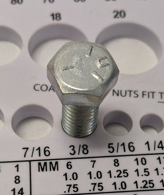 *Lot of 50* New 3/8"-16 x 1" Fully Threaded Coarse Grade 5 Steel Hex Bolts