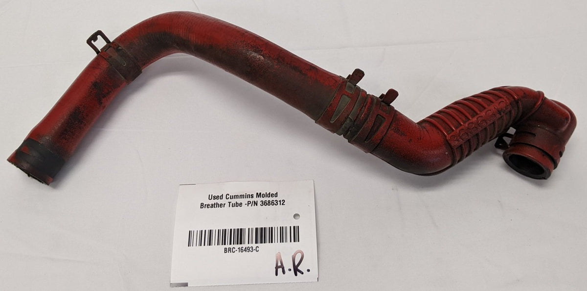 Used Cummins Molded Cooling Hose w/ Extended Hose -P/N 3686312