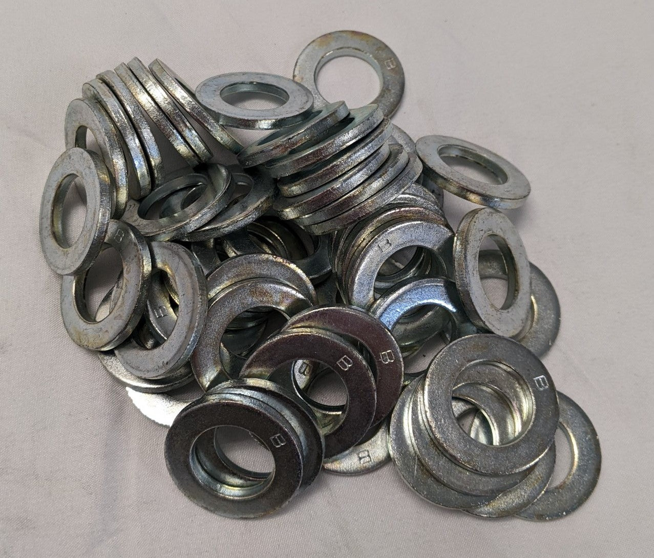 50 Zinc Plated Steel B Washers 5/8" x 1-3/16"
