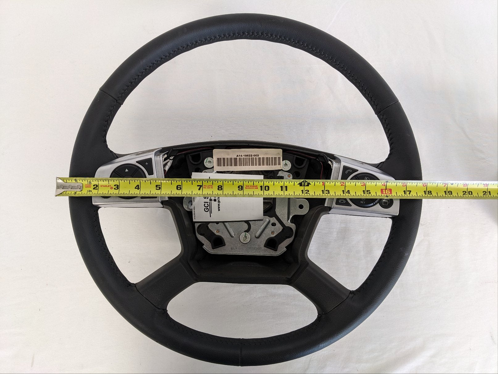 *Blemished* Freightliner 18" Black Leather Steering Wheel - P/N  A14-19622-002