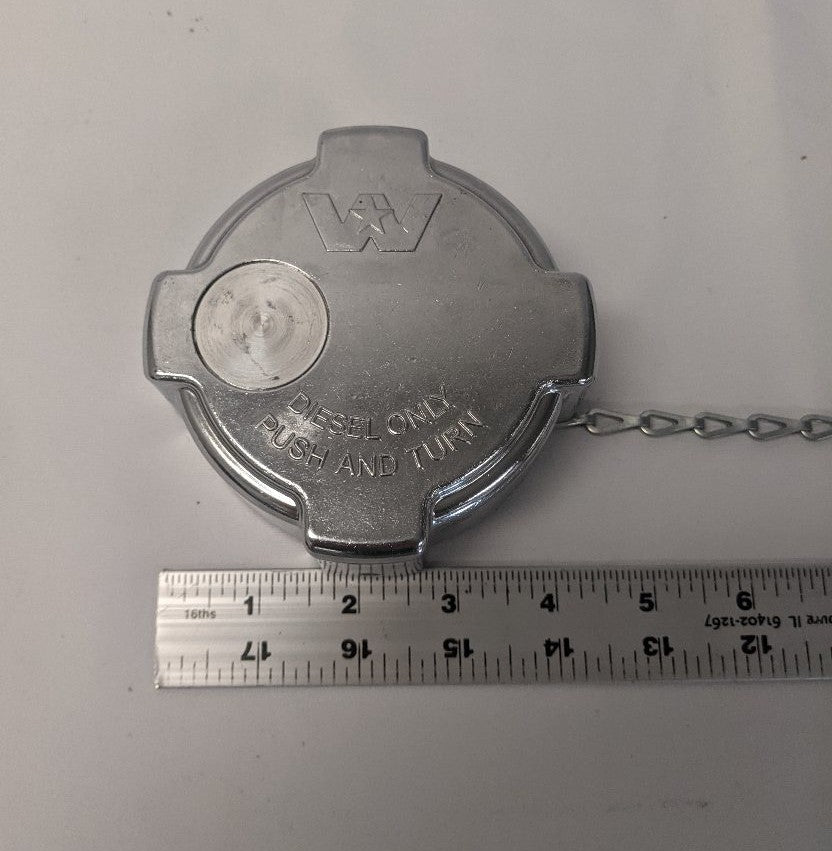 Western Star Chrome Quarter Turn Fuel Cap No Lock | 03-37017-017