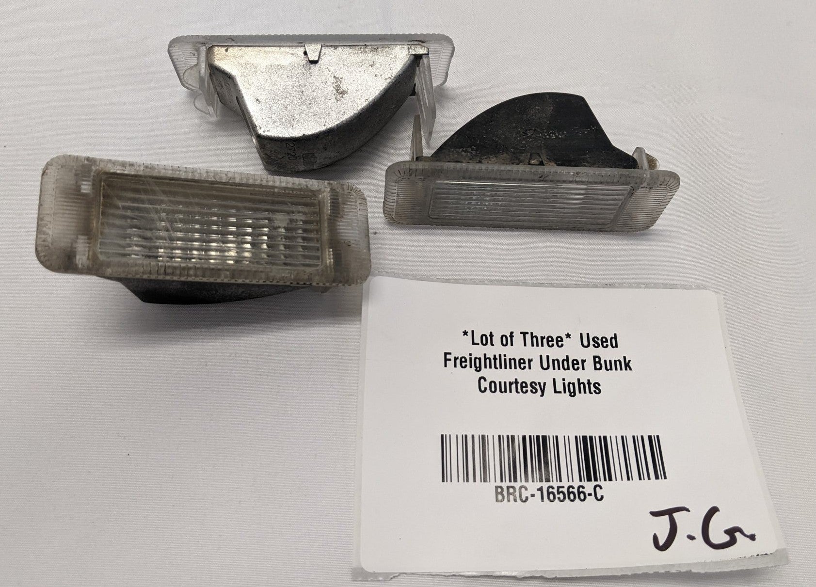 *Lot of Three* Used Freightliner Under Bunk Lights w/o Bulb - P/N 22-58757-000
