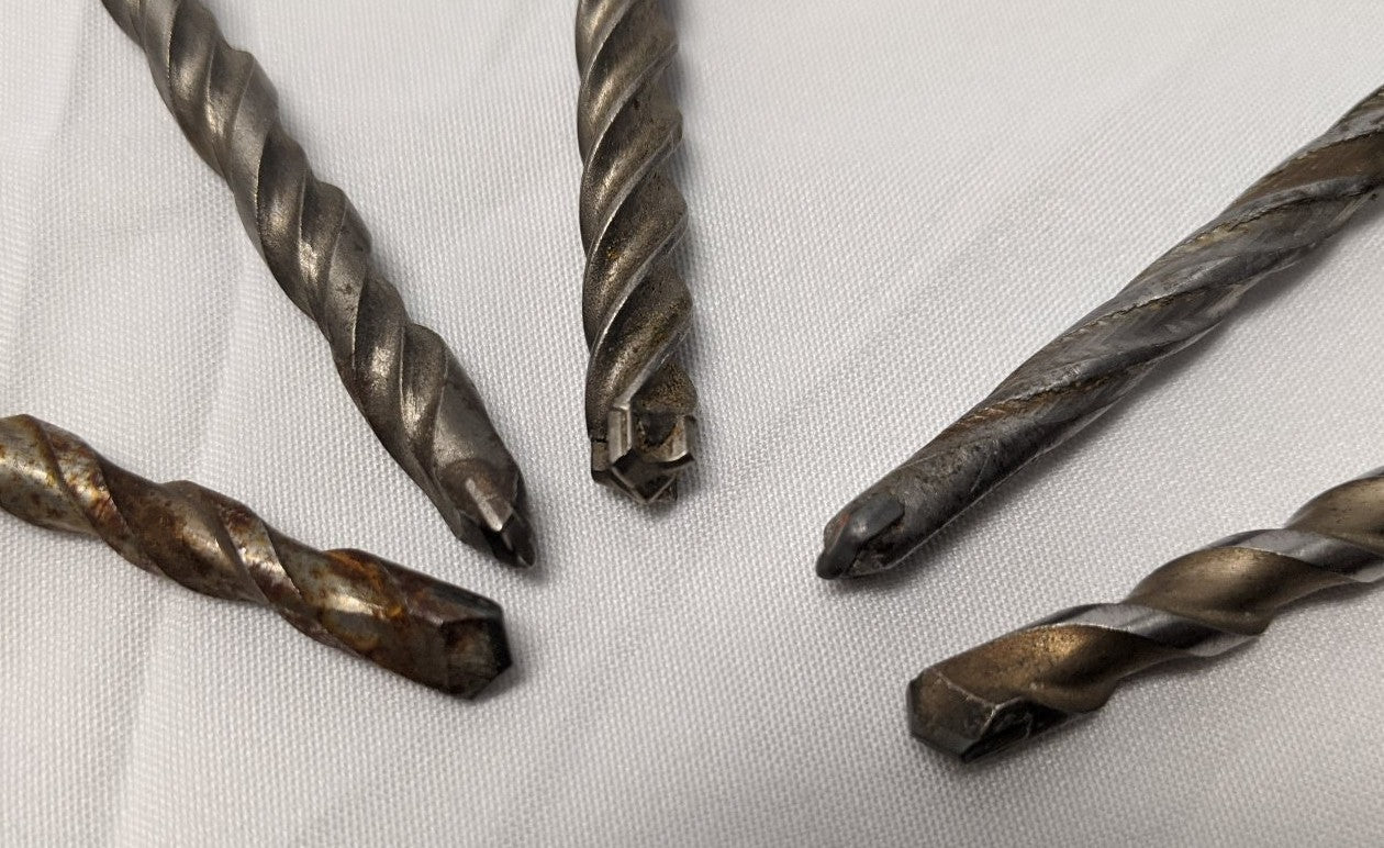 1/4" Masonry Drill Bits | Lot of 5 | SDS Plus | Dewalt Hilti | 6.5"-7.5"