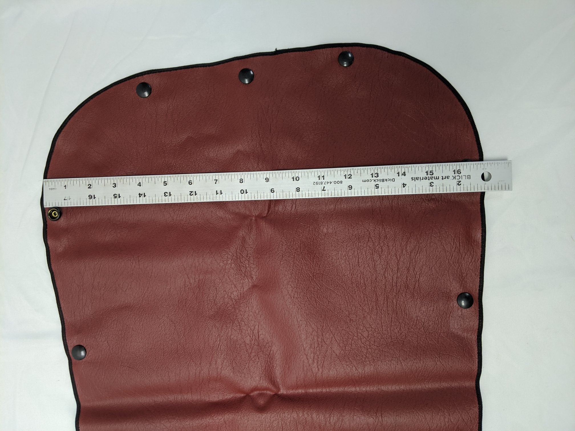 Freightliner LH Red Walk Thru Side Window Curtain  - P/N W18-00018-014