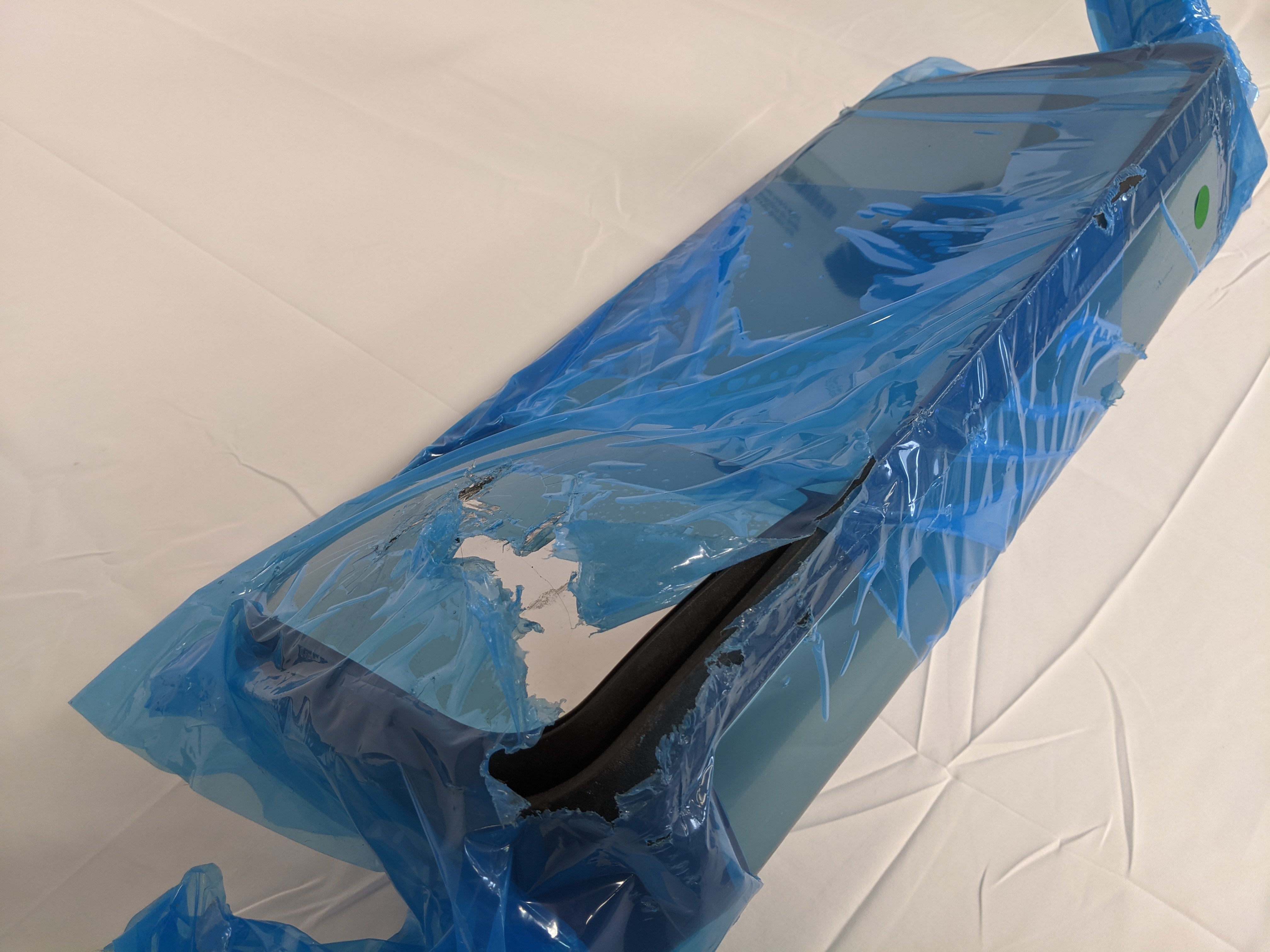 Damaged Western Star 47X/49X/57X RH Bright Arm Heated Mirror - P/N A22-78779-019 (9969188110652)