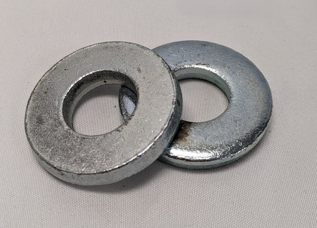 50 Zinc Plated Steel Thick Washers 5/8" x 1-1/2"