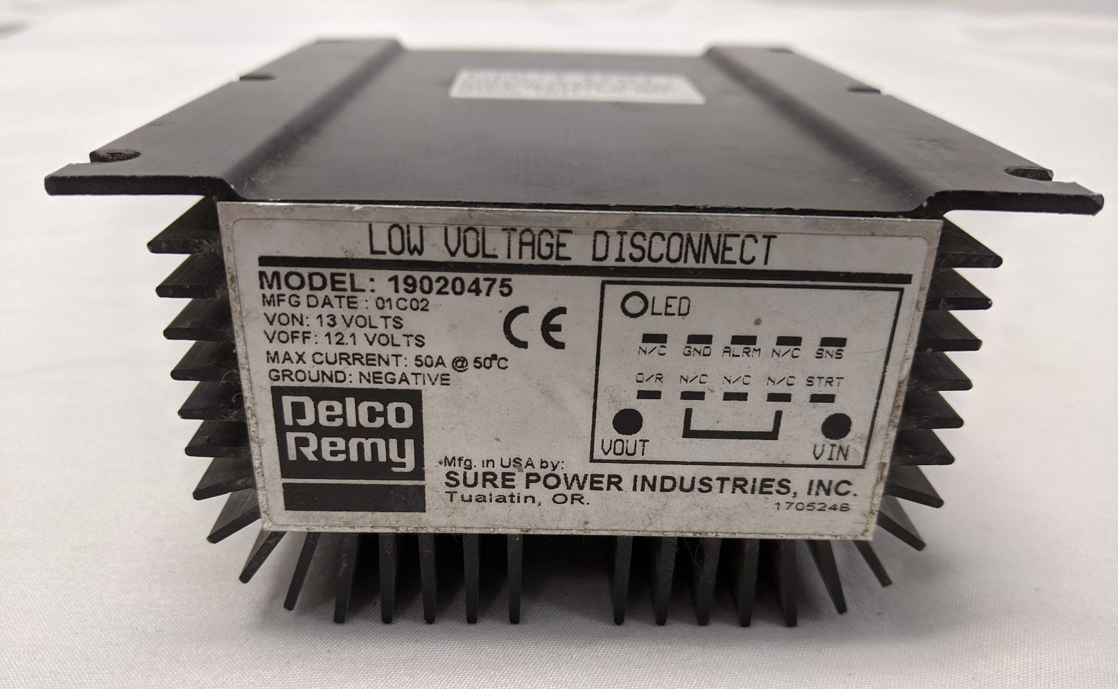 Used Delco Remy Low Voltage Disconnect Module - P/N DR 19020475