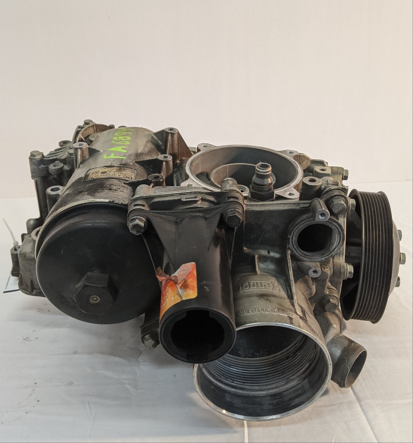 Used Detroit DD13 Engine Oil Coolant Module Assembly - P/N A 471 180 38 10 (10069615345980)