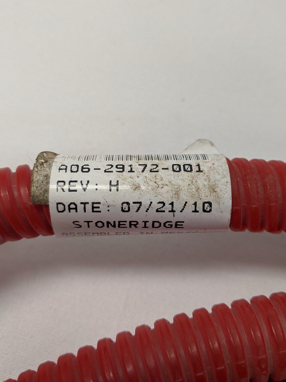 Used Stoneridge Cab Booted Ring Terminal Power Harness - P/N A06-29172-001