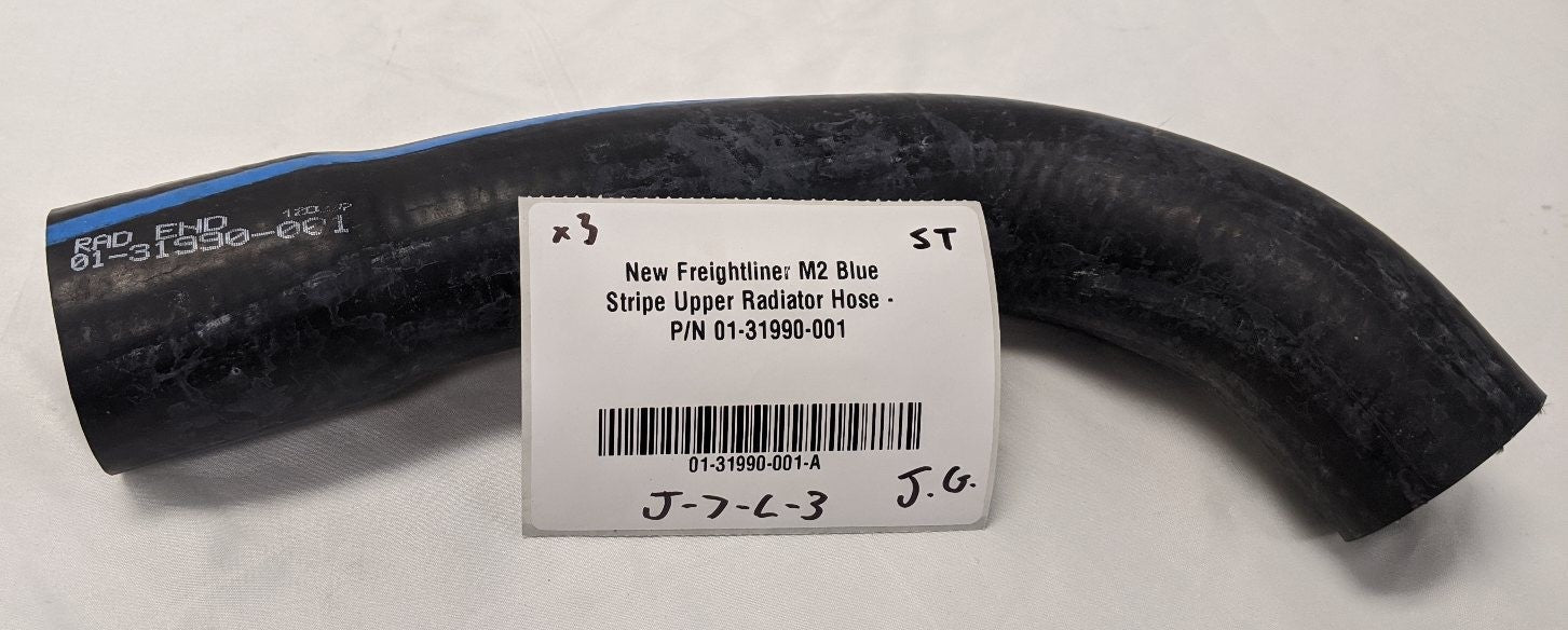 Freightliner M2 Blue Stripe Upper Radiator Hose - P/N 01-31990-001