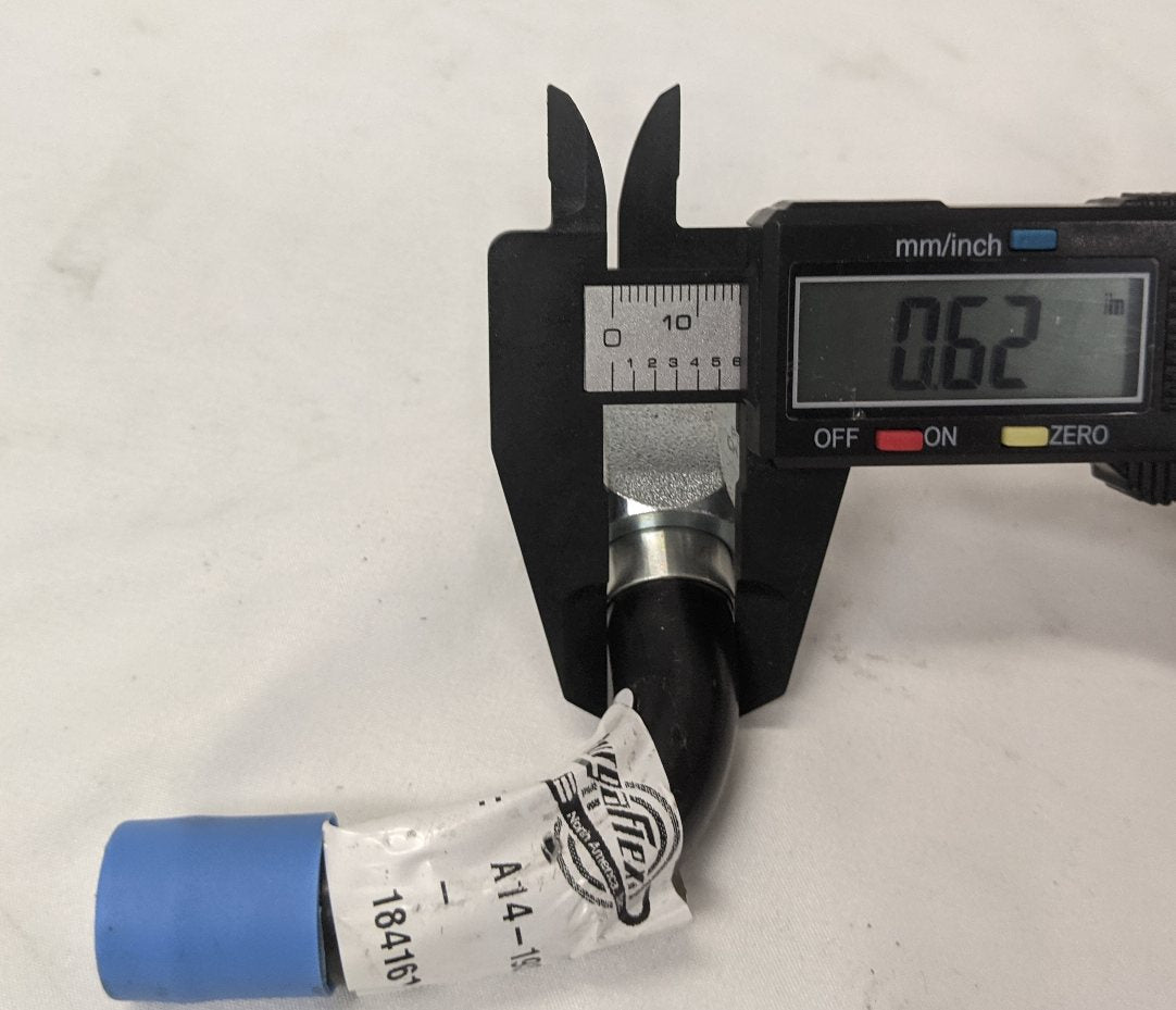 New BurgaFlex Freightliner 90 Deg. Elbow Power Steering Line - P/N A14-19319-000