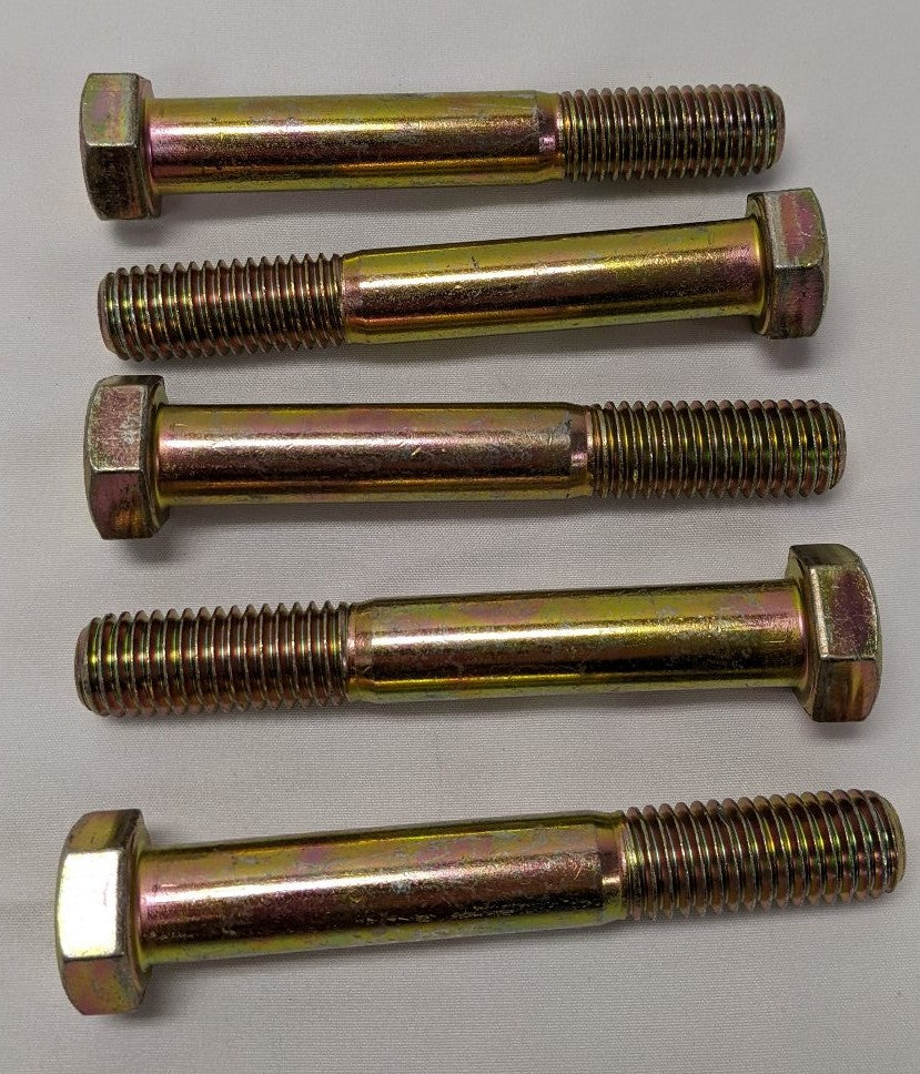 *Lot of 5* New 5/8"-11 x 4 1/4" Partly Threaded Coarse Grade 8 Steel Hex Bolts