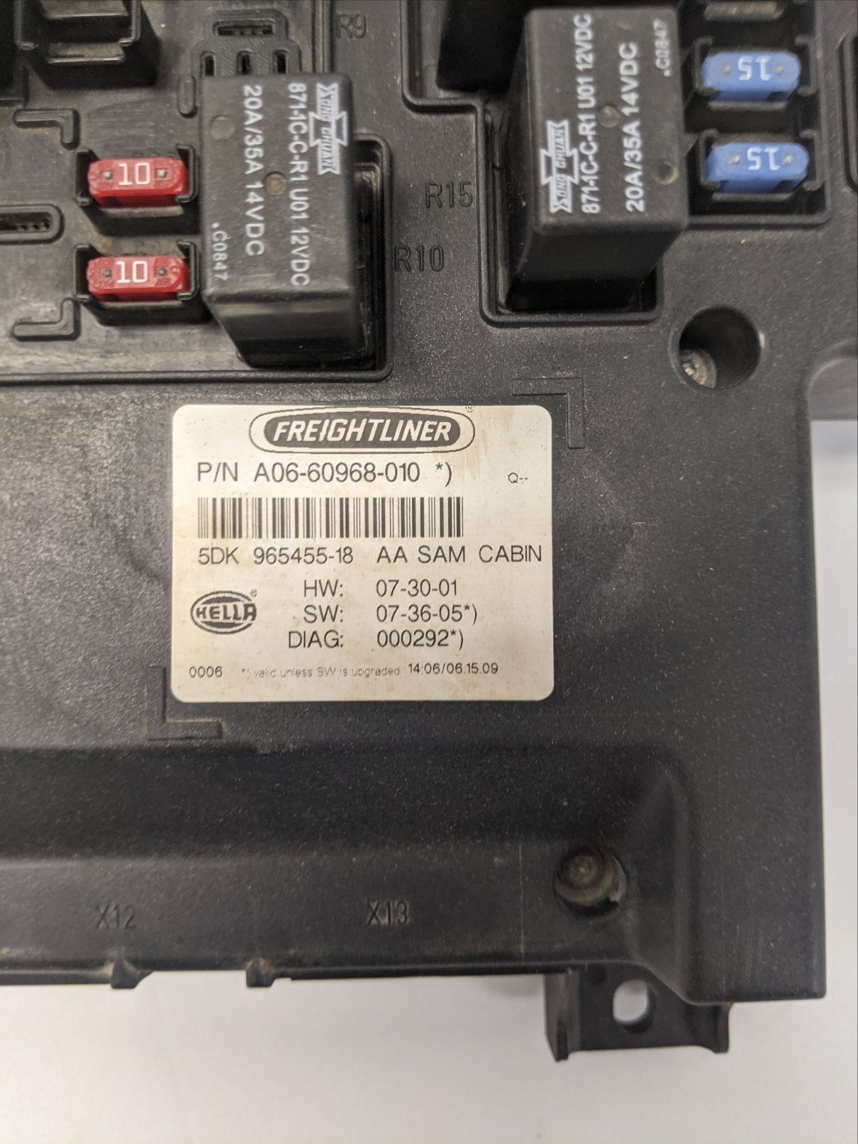 Freightliner 12 V Baseline SAM Electrical Control Unit - P/N  A06-60968-010