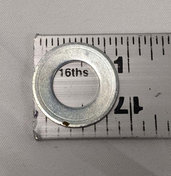 300 Zinc Plated Steel Flat Washers 1/2"