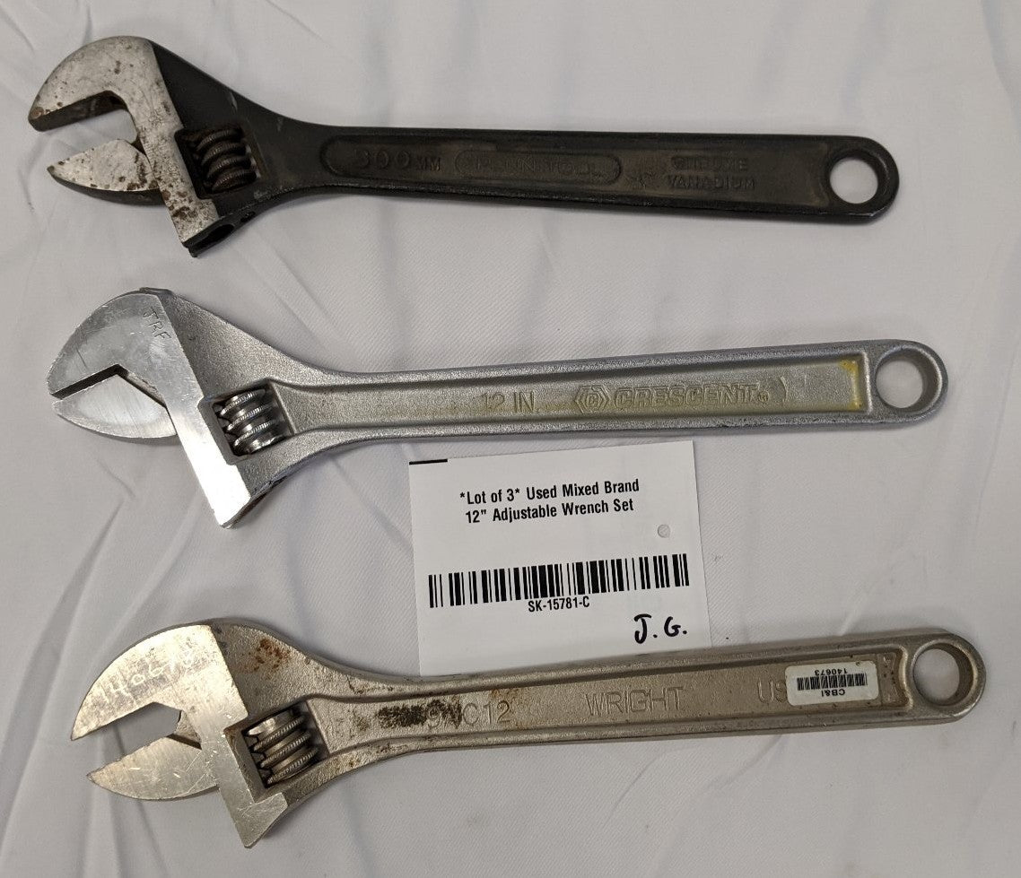 12" Adjustable Wrench - 3-Pack - Crescent Penn Wright