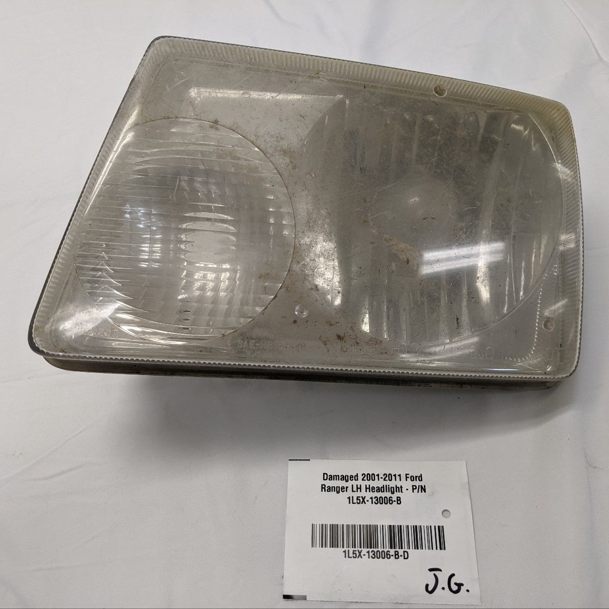 Damaged Ford Ranger 2001-2011 LH Headlight Housing w/o Bulbs - P/N 1L5X-13006-B