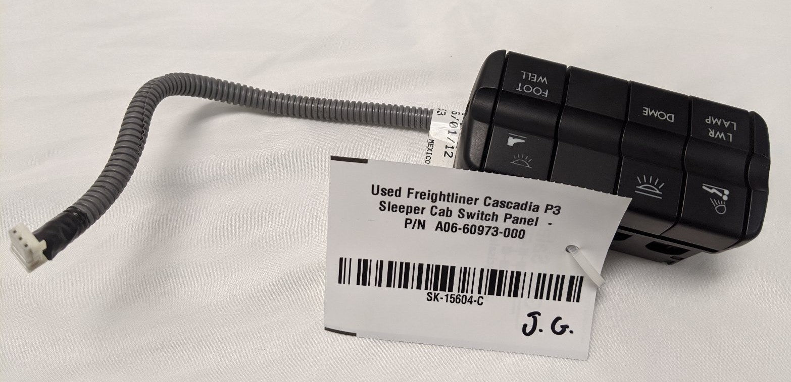 Used Freightliner Cascadia P3 Sleeper Cab Switch Panel  - P/N  A06-60973-000