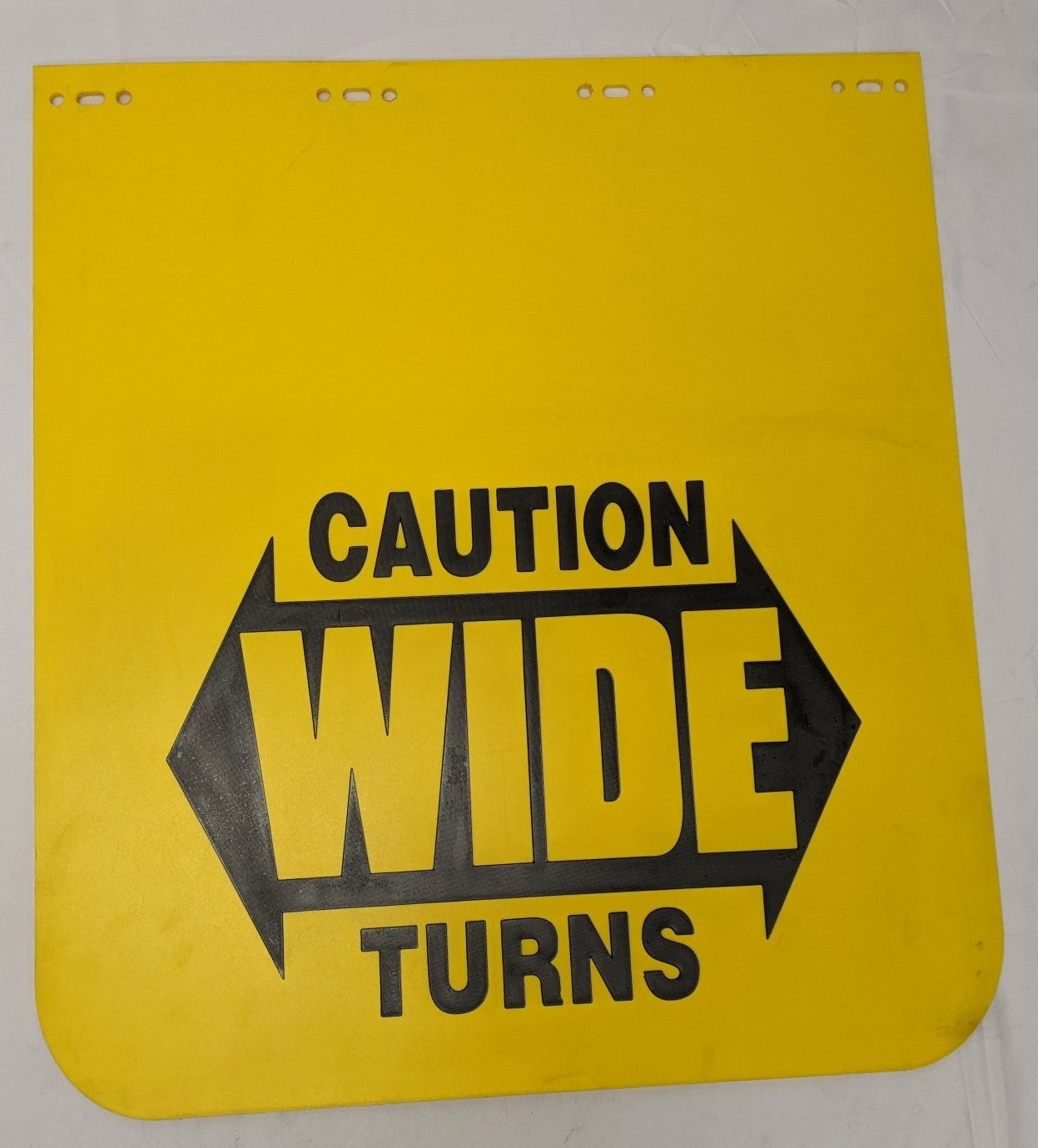 Freightliner 27" Yellow Caution Wide Turns Mud Flap 22-61643-503