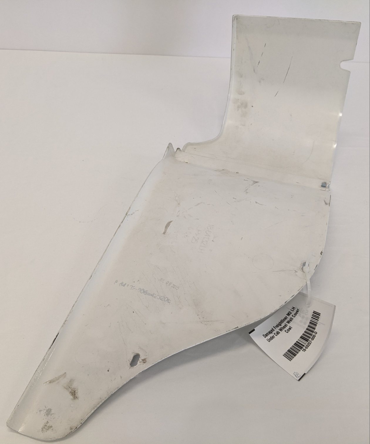 Damaged Freightliner M2 LH Under Cab Wheel Well Cover Cowl - P/N  18-69207-000 (6550766026838)
