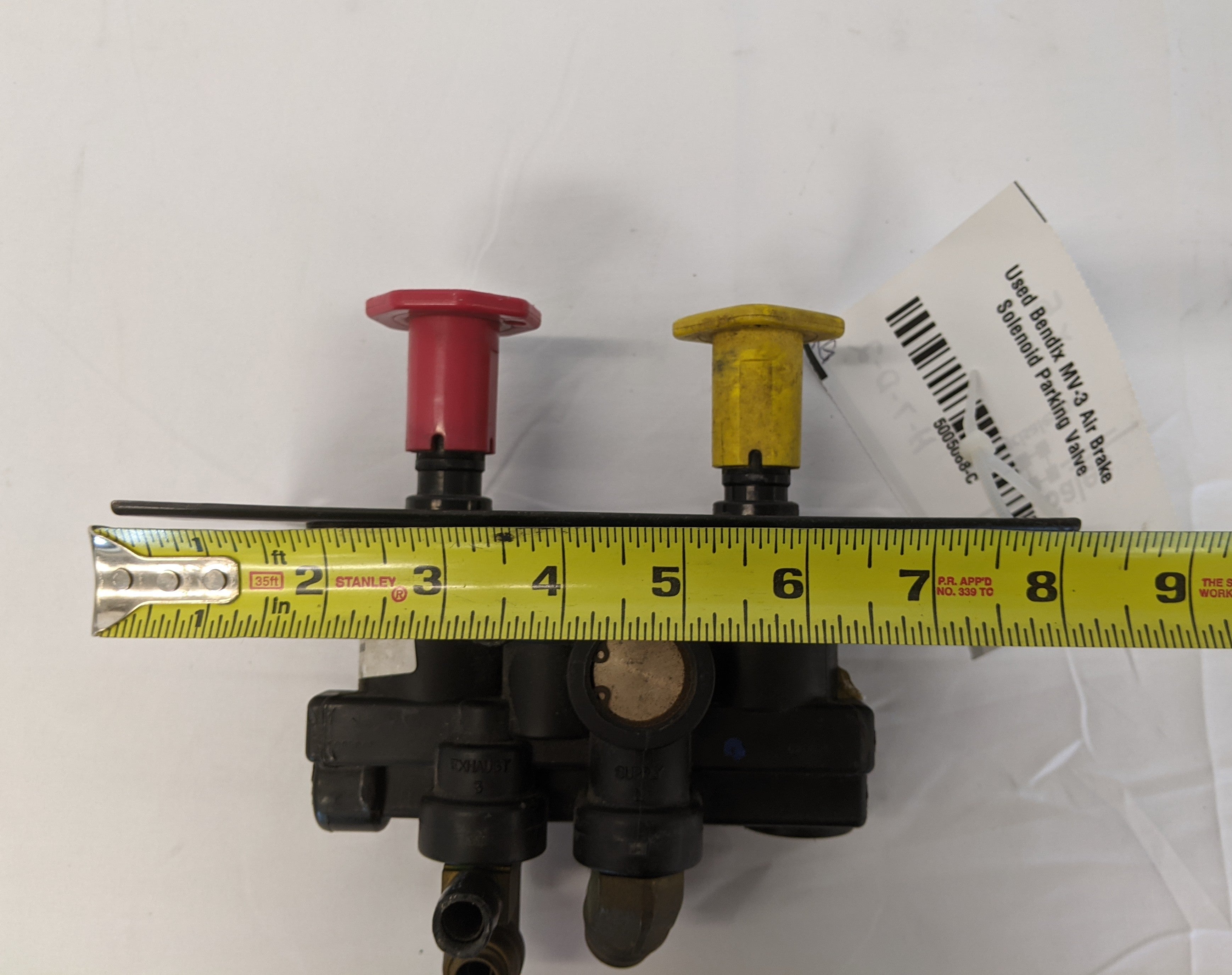 Used Bendix MV-3 Air Brake Solenoid Parking Valve - P/N BW 5005068 (10125306954044)