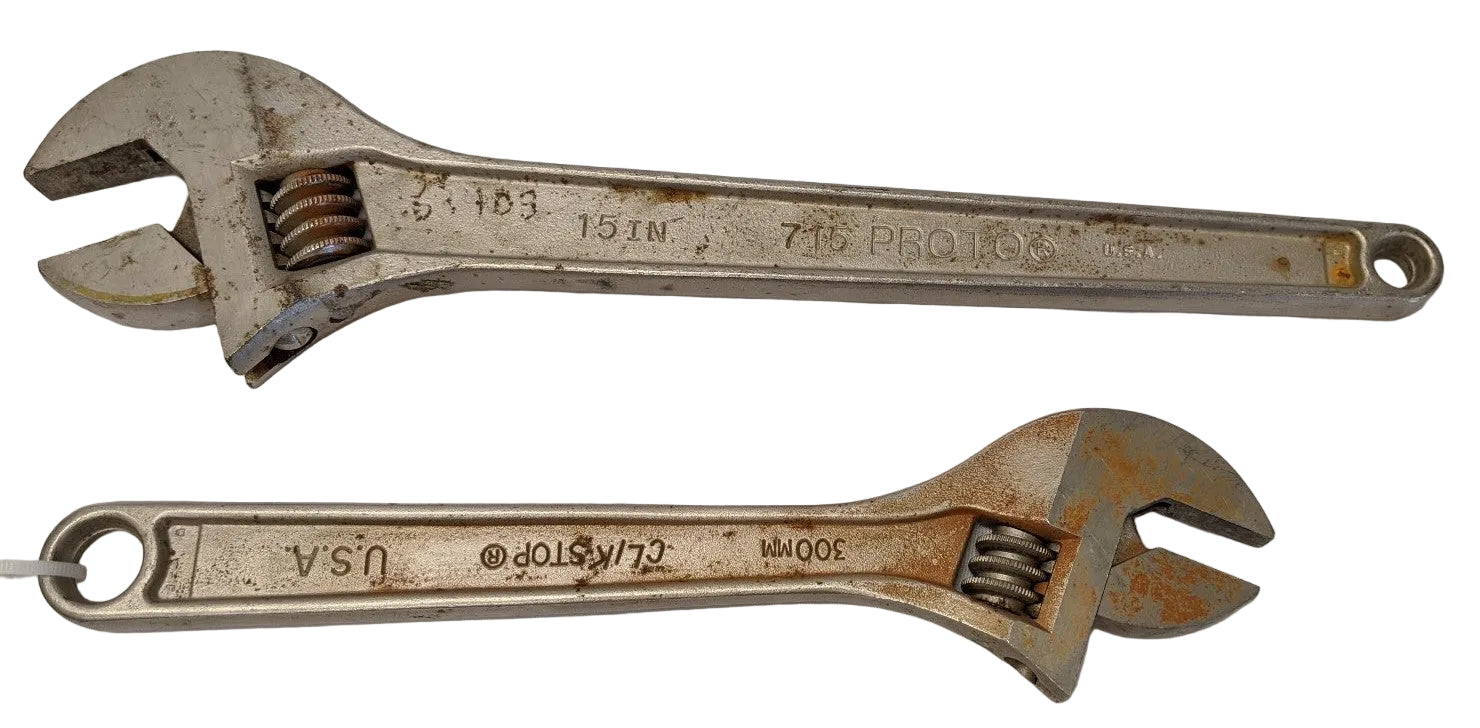 Proto Adjustable Wrench Set (12" 15") - 712L, 715