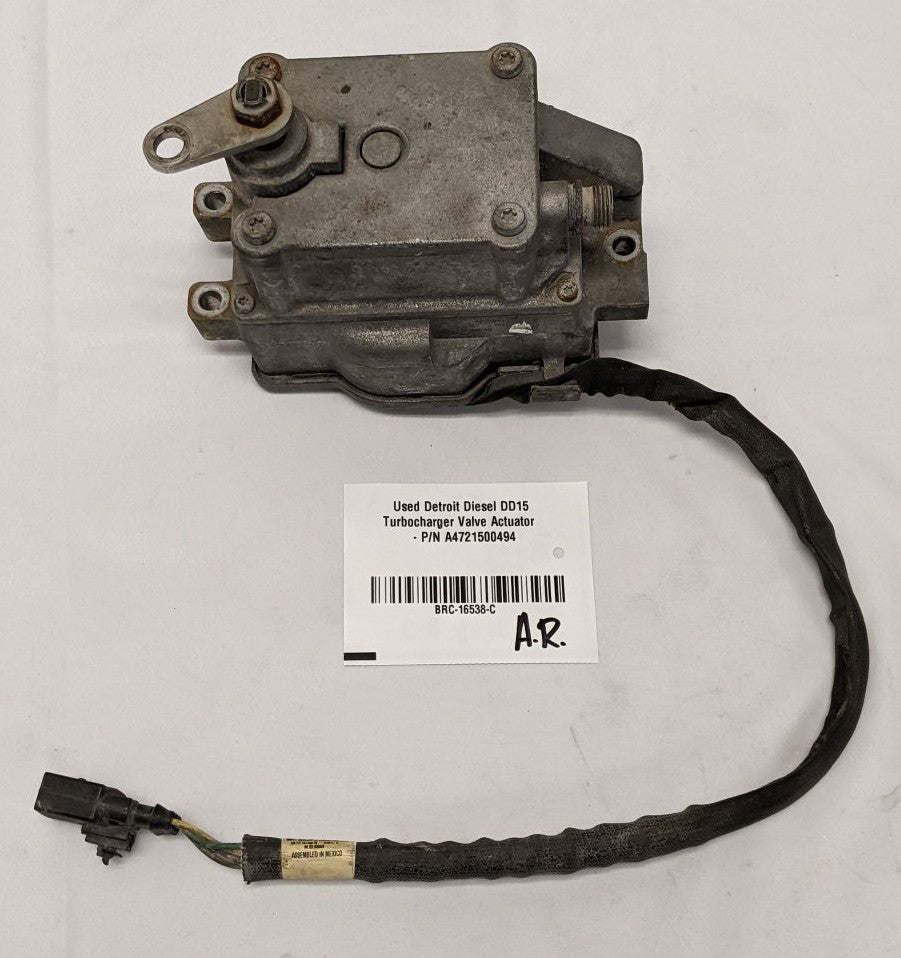 Used Detroit Diesel DD15 Turbocharger Valve Actuator - P/N A4721500494