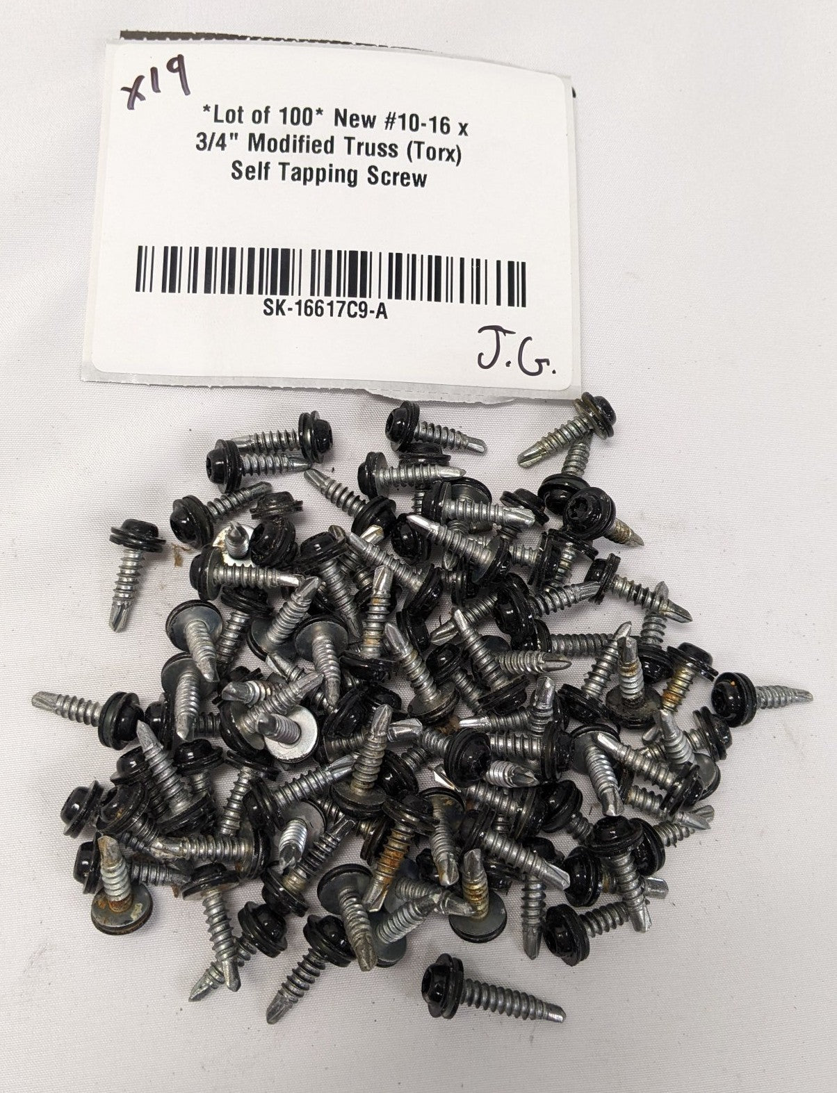 #10-16 x 3/4" Torx Truss Self-Tapping Screws Lot/100 | SK-16617C9-A