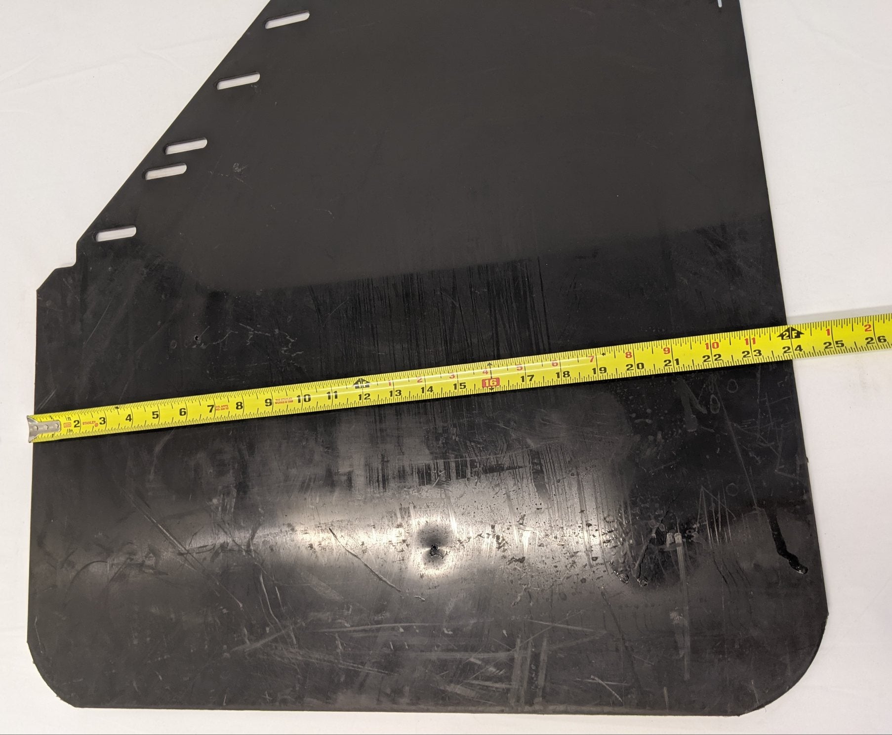 *Scratched* Freightliner RH Rear 24" Mitered Mud Flap w/ Logo - P/N 22-79217-220 (10131185762620)