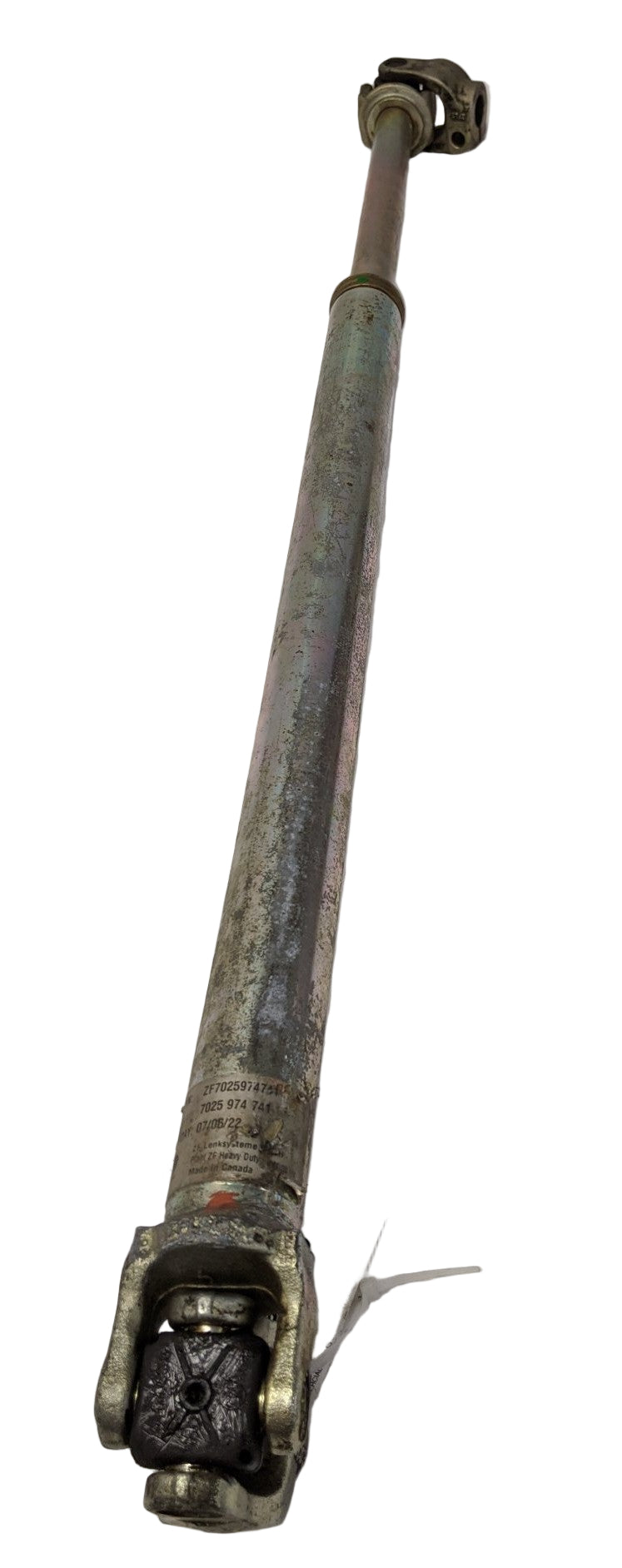 Used ZF Steering Gear Universal Power Steering Shaft - P/N ZF  7025974741