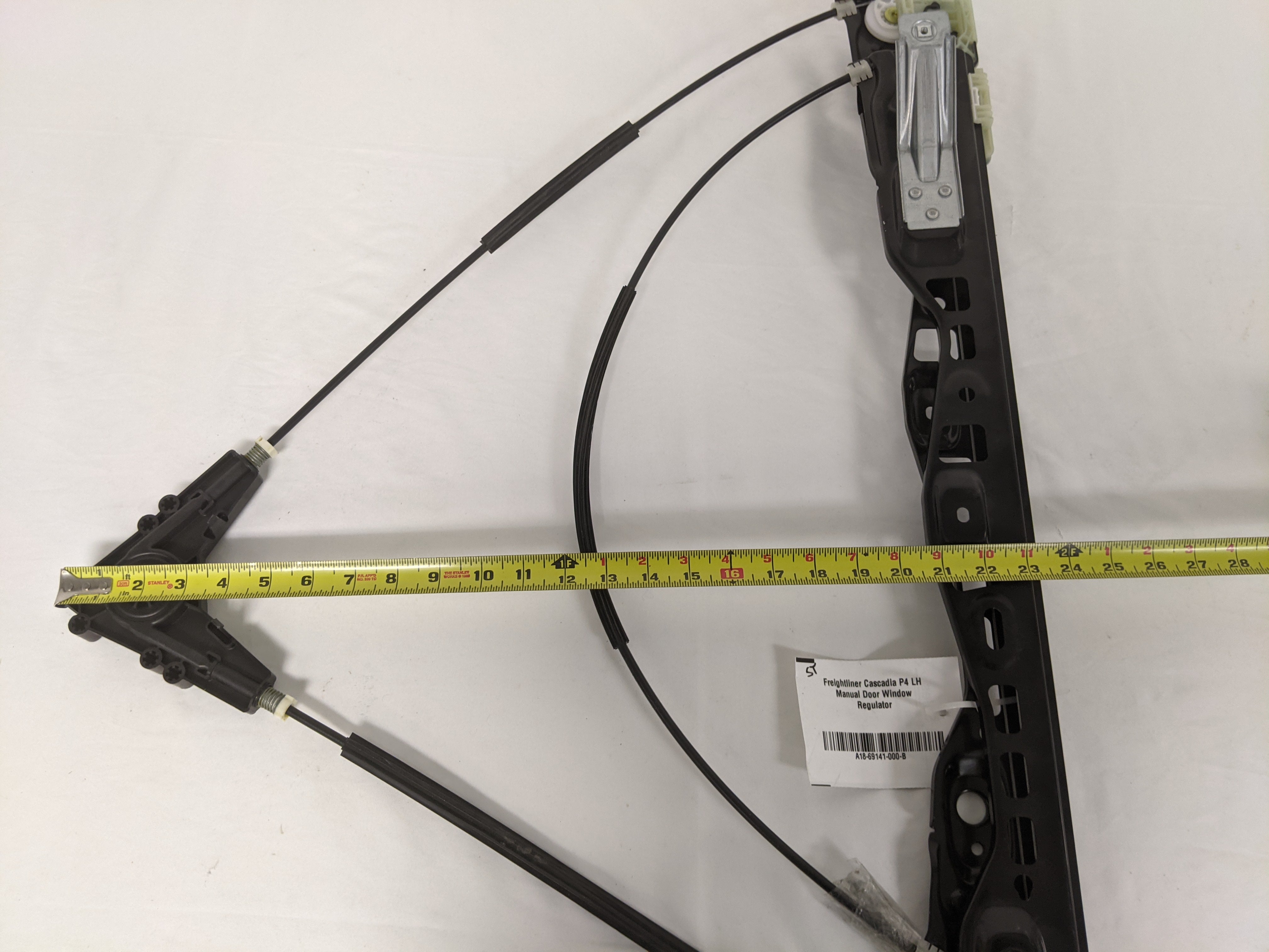 Freightliner Cascadia P4 LH Manual Door Window Regulator - P/N A18-69141-000 (9896816083260)