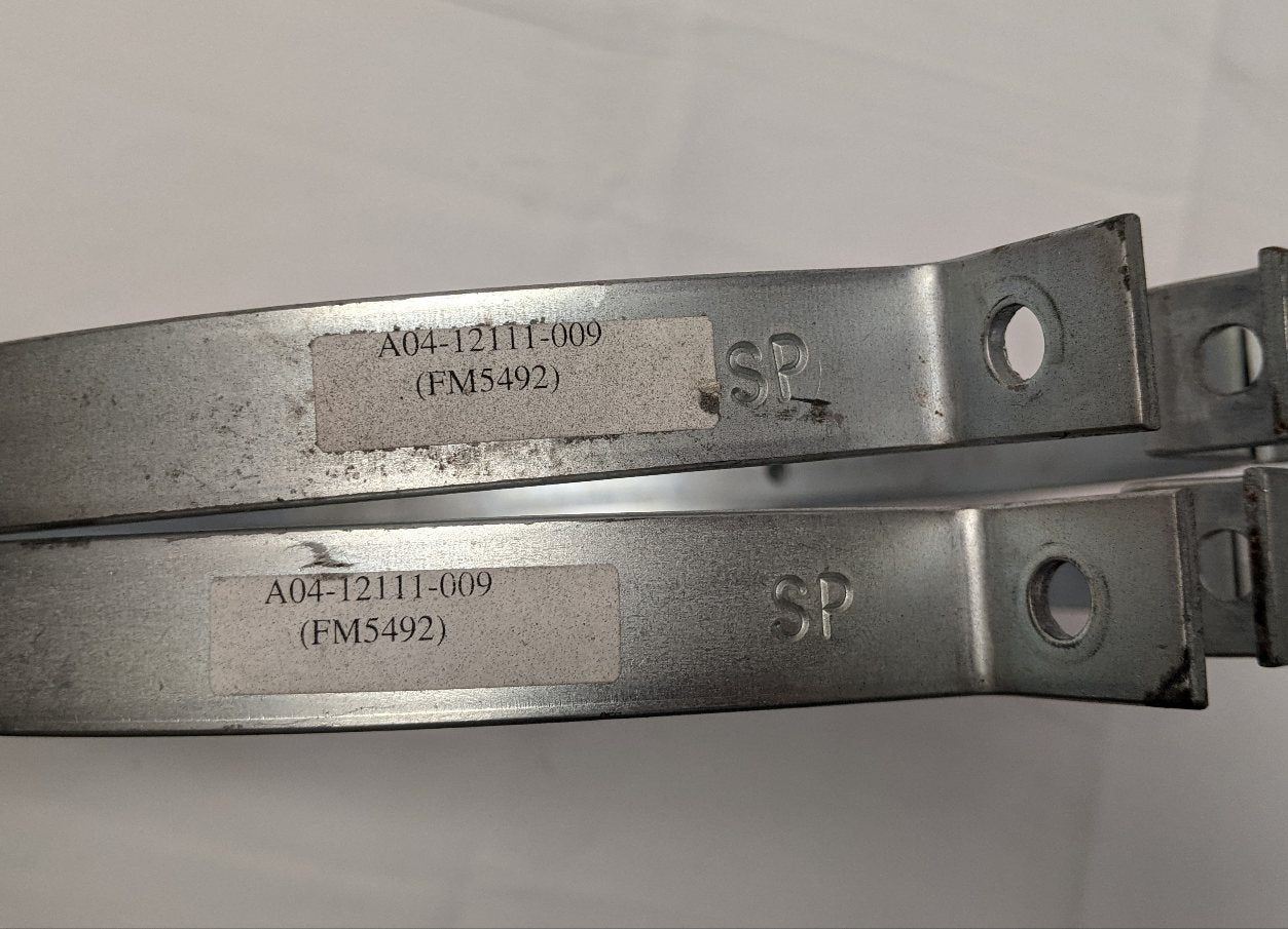 *Set of 2* Missing Bolts FTL 10" Muffler Exhaust Clamps - P/N A04-12111-009