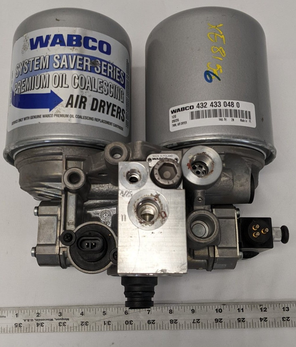 Wabco TCV Twin Air Dryer 12V 21CFM SS Twin | 4324330480