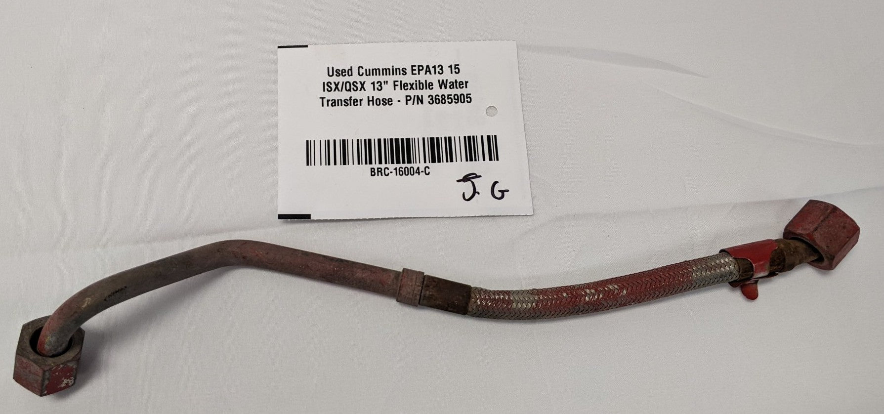 Used Cummins EPA13 15 ISX/QSX 13" Flexible Water Transfer Hose - P/N 3685905