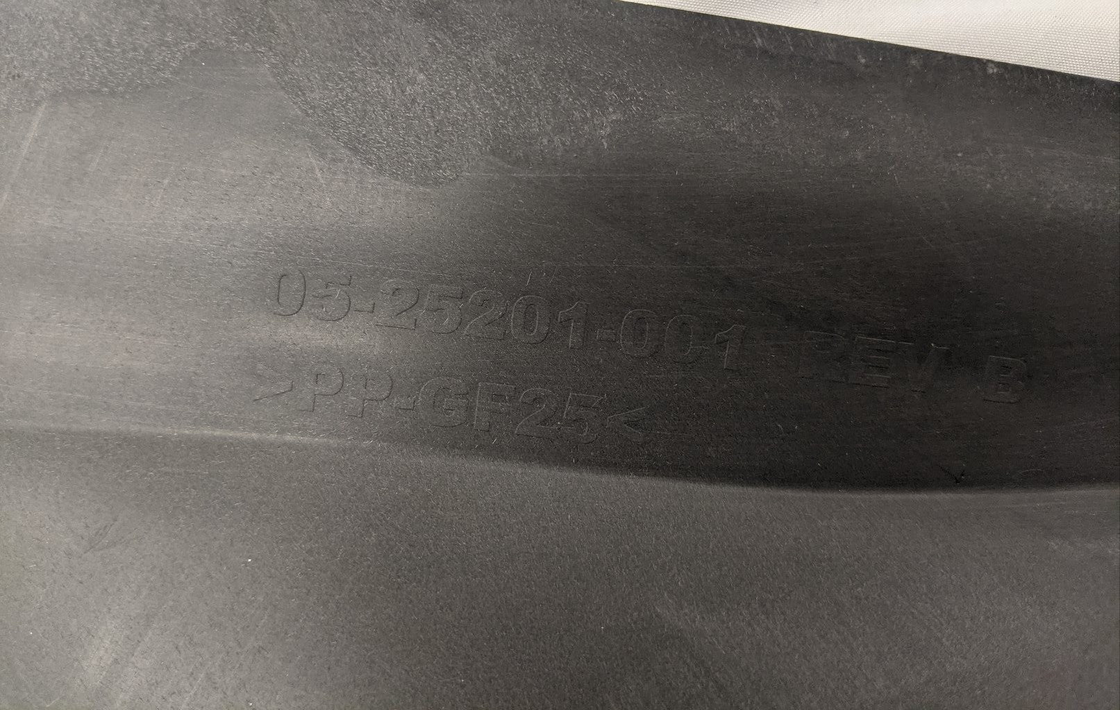 Used Freightliner Black Radiator Fan Upper Shroud Piece - P/N 05-25201-001