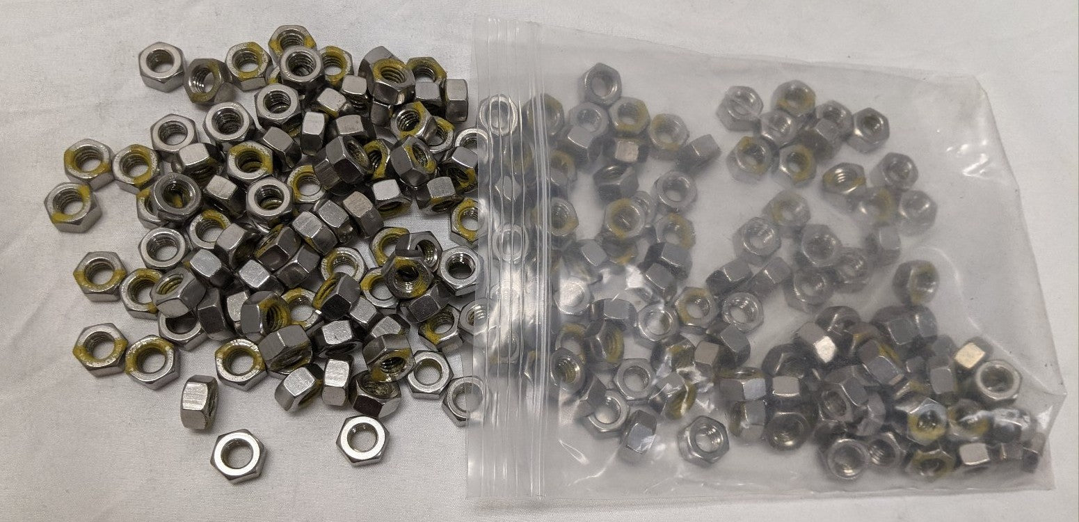 5/16"-18 Stainless Steel 18-8 Hex Nuts - Lot of 200 - Coarse Thread Corrosion Resistant