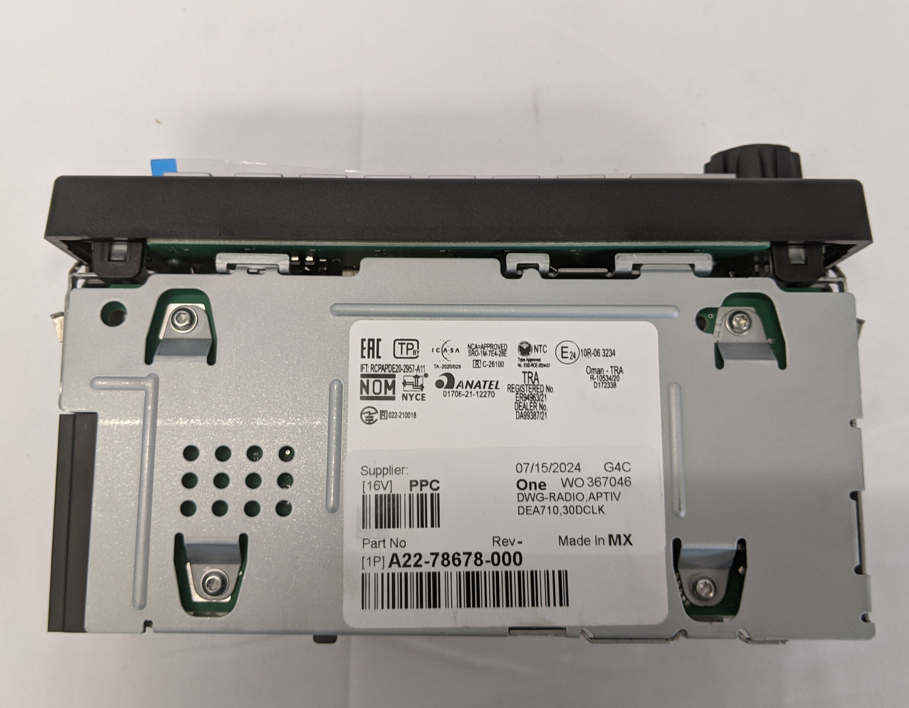 New DEA530 AM/FM/WB/CD/BLUETOOTH/USB Radio - P/N  A22-78678-000 (10120812593468)