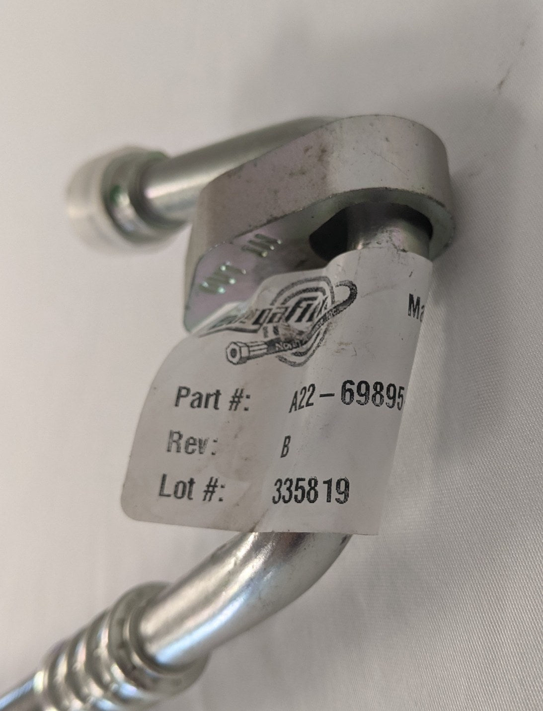 Freightliner AC Hose H03 T0 Receiver/Dryer - P/N  A22-69895-000 (3939780001878)