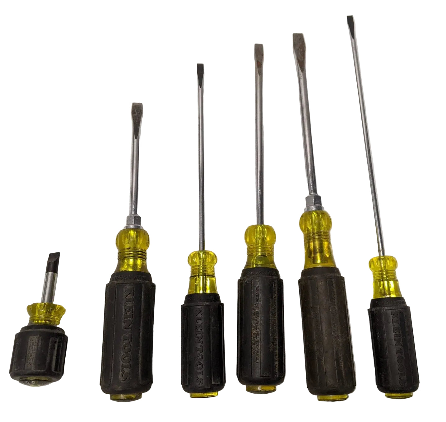 Klein Flathead Screwdriver Set (6-Piece) - Used