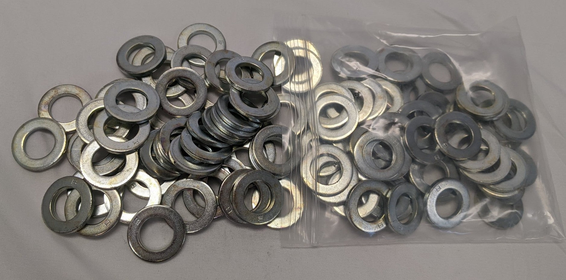 *Lot of 100* New 5/8" x 1 3/16" x 1/8" Zinc Plated Steel B Washers