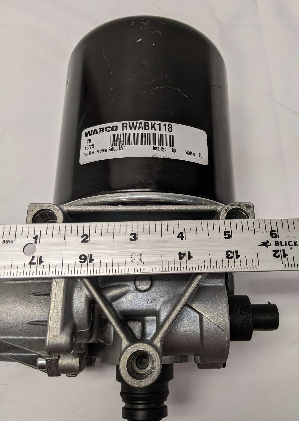 Wabco 1200 12V Air Dryer Pressure Relief Valve | RWABK118