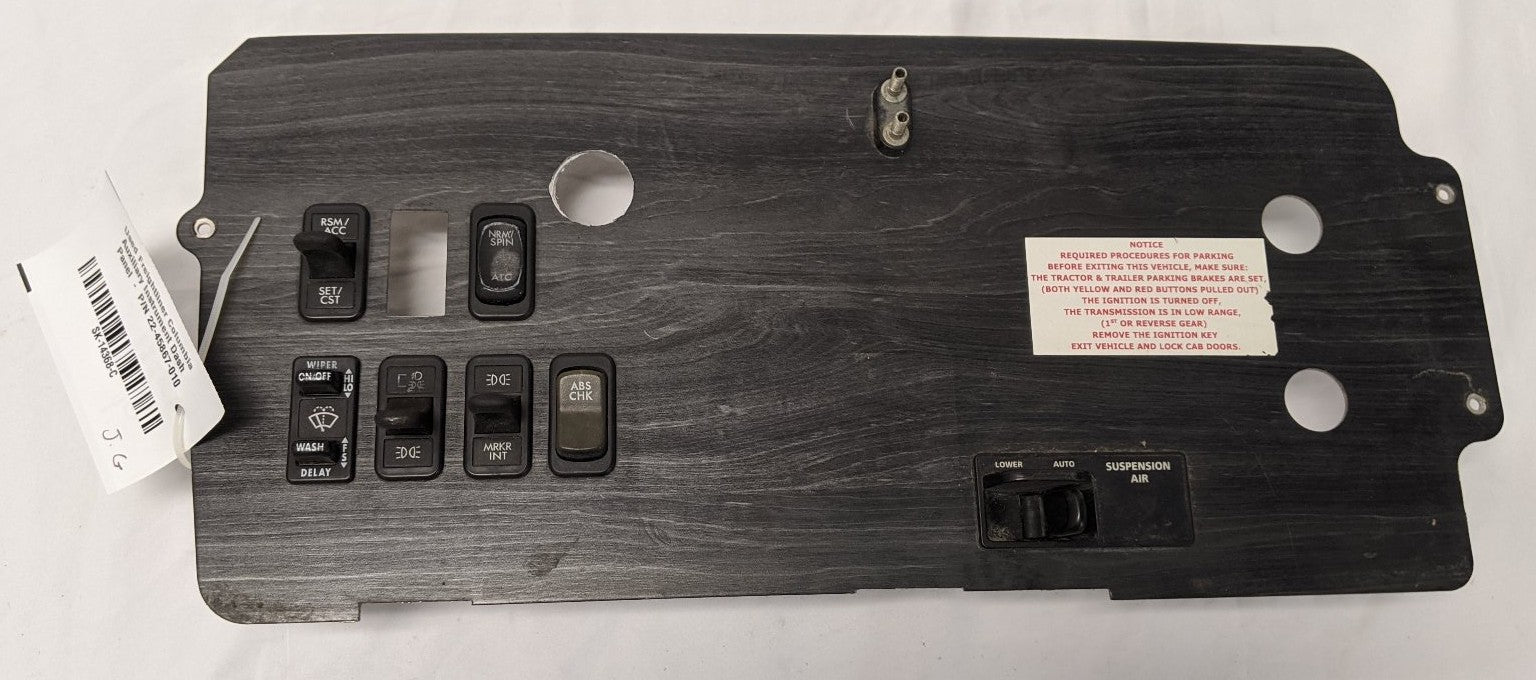 Used Freightliner Columbia Auxiliary Instrument Dash Panel  -  P/N 22-45867-010