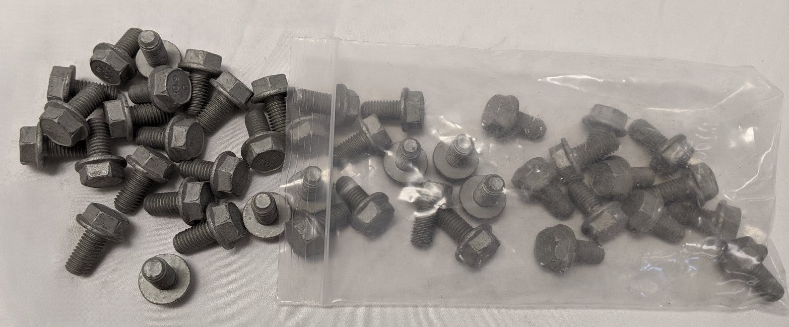 *Lot of 50* New M10-1.5mm x 20mm Fully Threaded Grade 10.9 Steel Flange Bolts