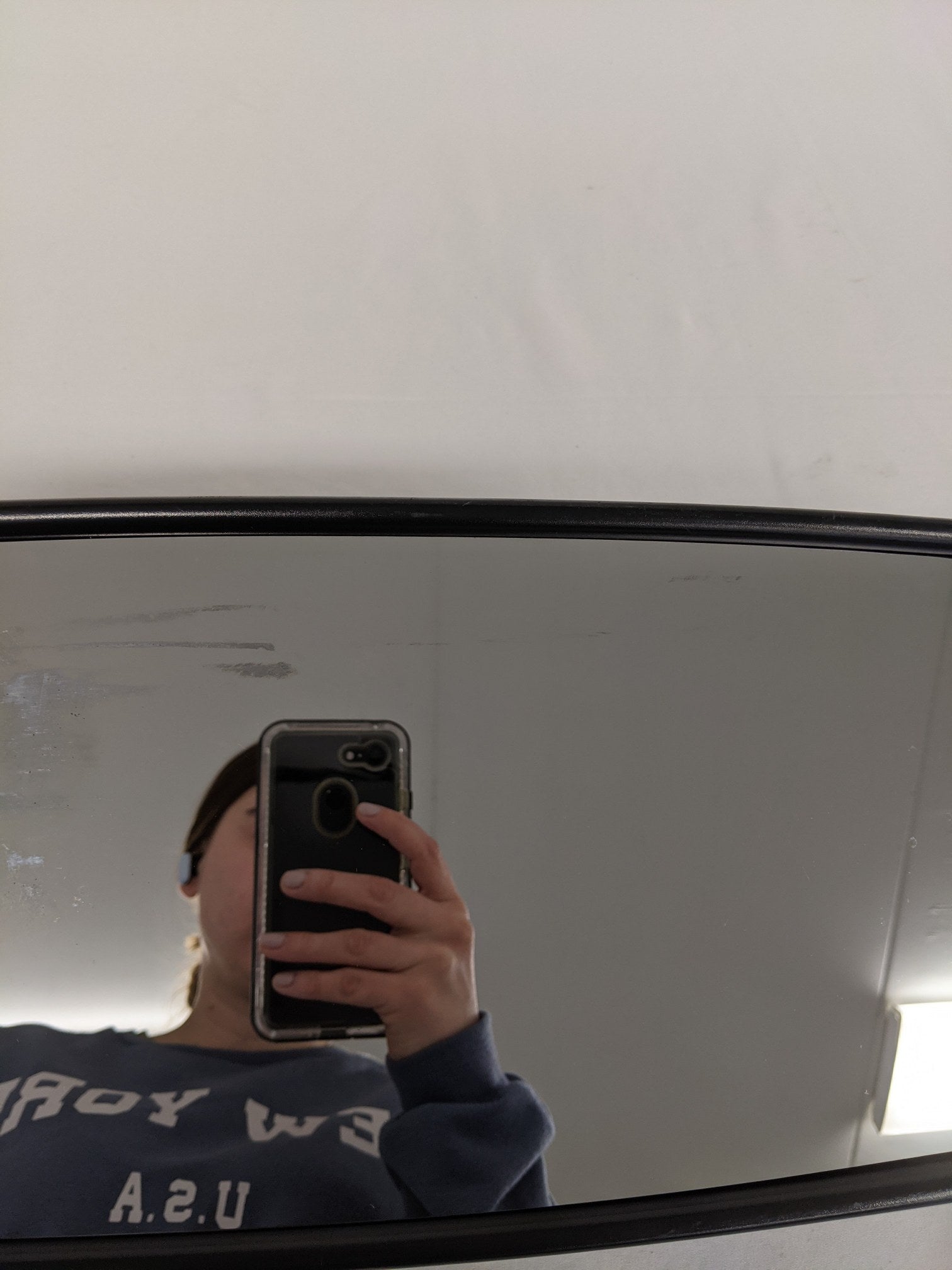 Damaged Freightliner M2 LH Cummins AAT CB Black MAN Mirror - P/N  A22-74243-042 (8164663886140)