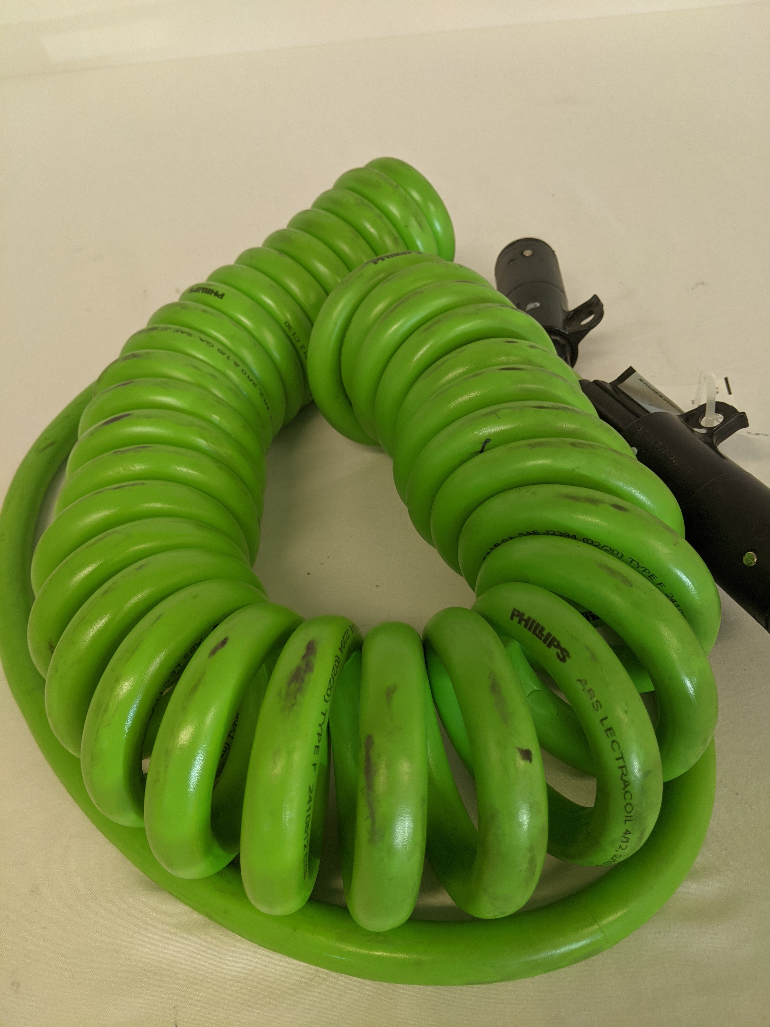Phillips 20 Ft. Coiled Tractor to Trailer Electrical Cable - P/N  PHM 41FL55 001 (4980289077334)