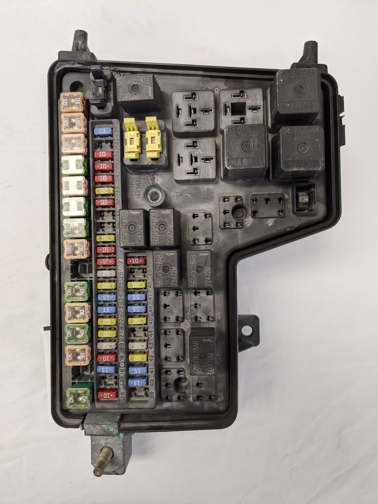 Damaged Dodge Ram 2500, 3500 TIPM Fuse Box Module - P/N 56045765AI