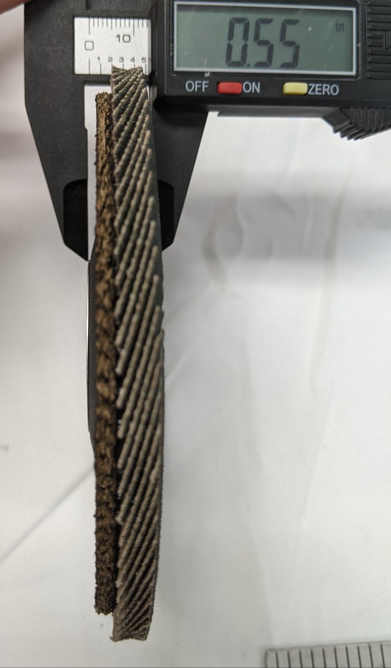 CGW 4-1/2" x 7/8" Flap Discs - T29 Z3, 120 Grit, 13300 RPM, Lot of 10