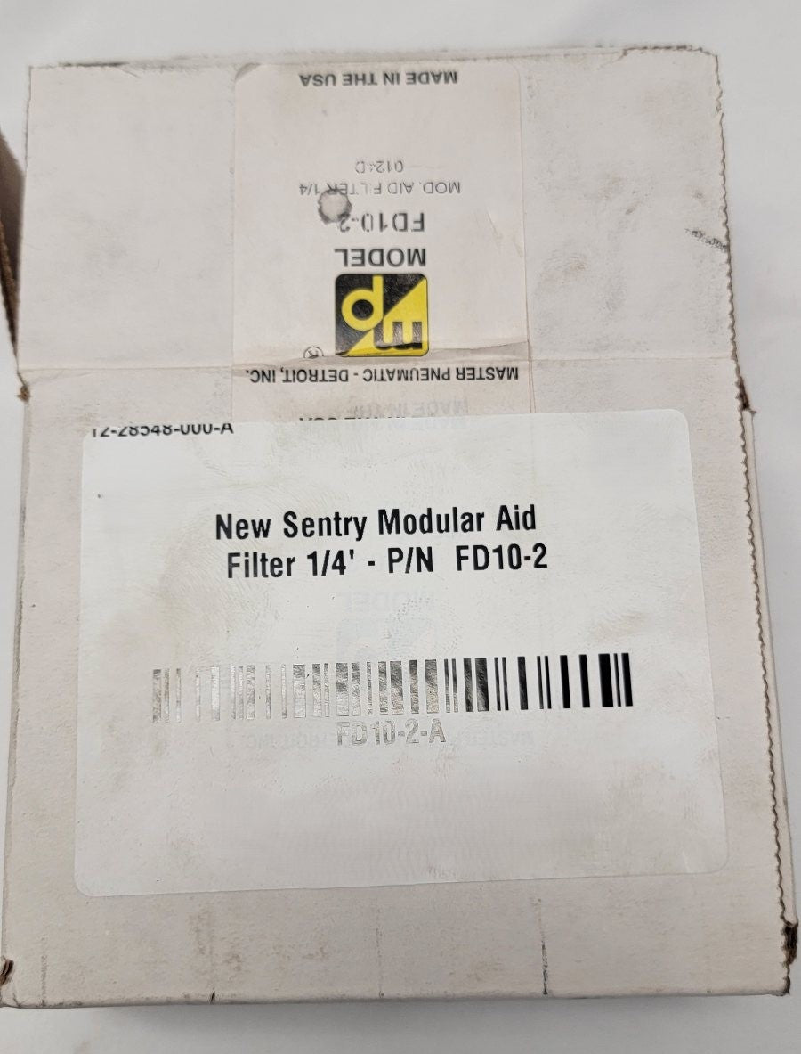 New Sentry Modular Aid Filter 1/4' - P/N  FD10-2