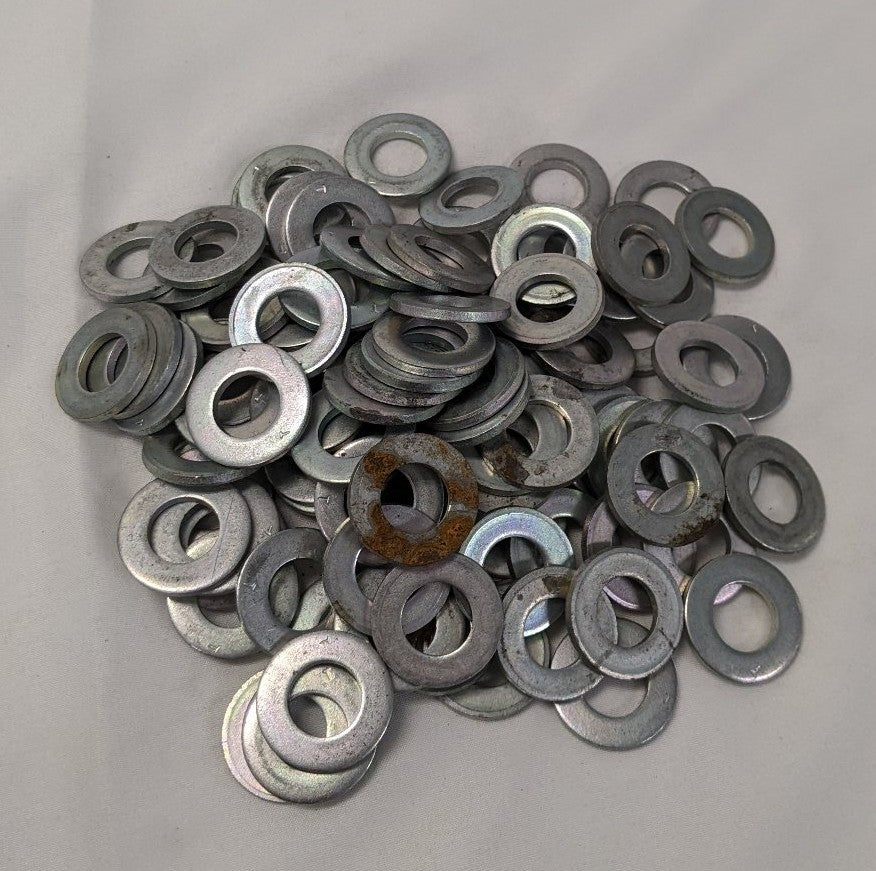 *Lot of 100* 1/2" x 1-1/16" x 1/8" Zinc Plated Steel Washers