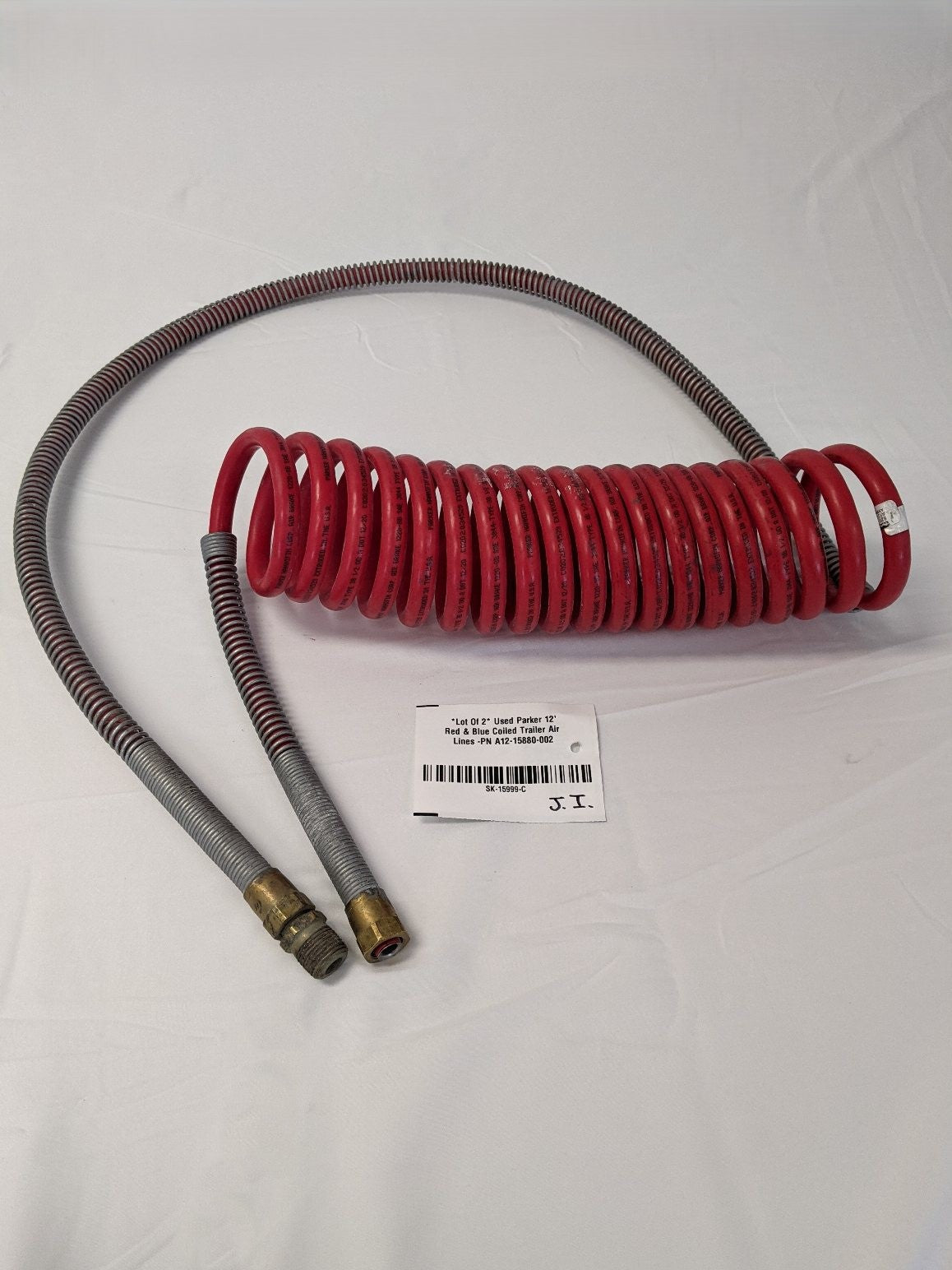 Parker 12' Coiled Trailer Air Lines | P/N A12-15880-002 | Lot/2 